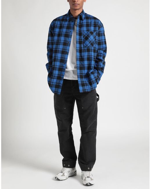 Off-White c/o Virgil Abloh Blue Shirt Cotton for men