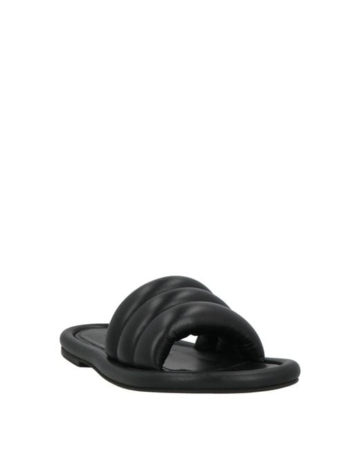 J.W. Anderson Black Sandals Leather