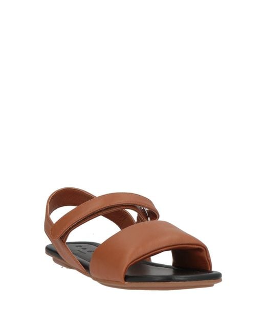 Hogan Brown Tan Sandals Leather