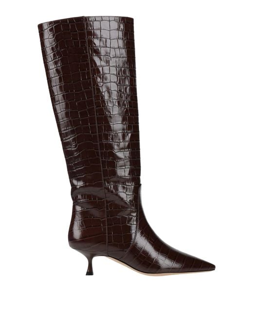 Stuart Weitzman Brown Boot Leather