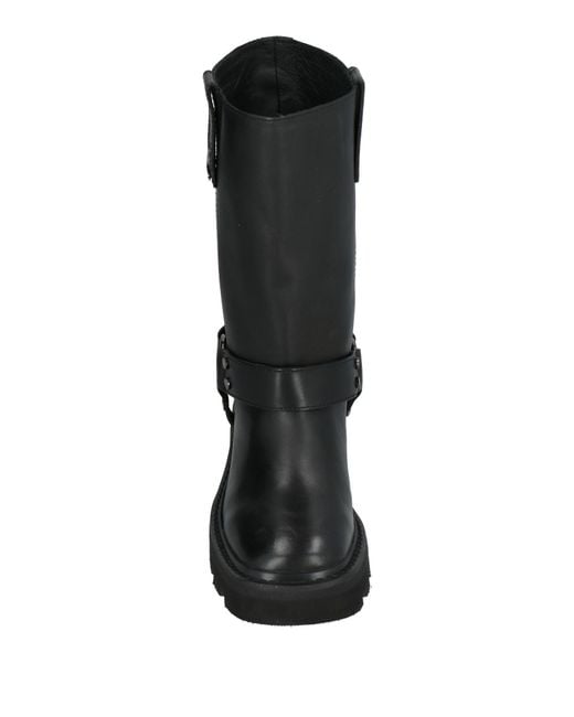 Cult Black Boot Leather