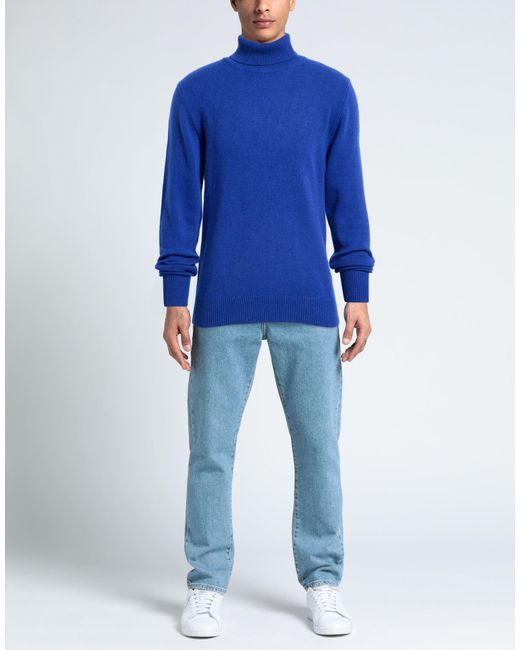 Aragona Blue Turtleneck for men