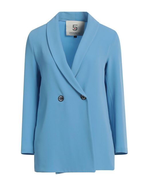 5 PROGRESS Blue Blazer Polyester, Elastane