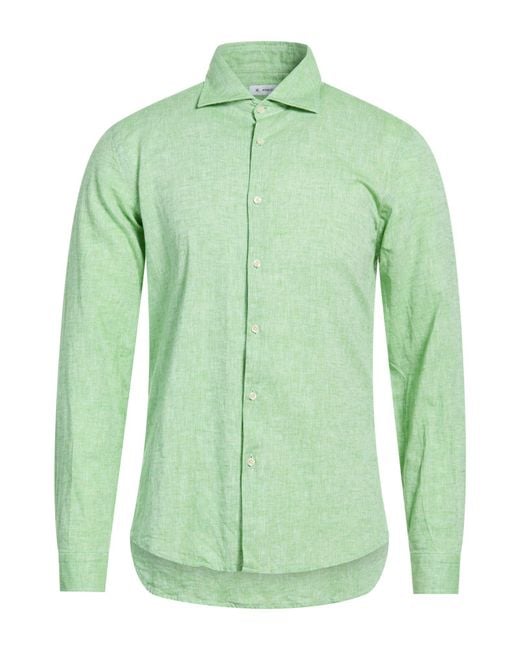 Manuel Ritz Green Shirts for men