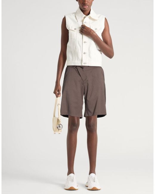 OTTOLINGER Brown Shorts & Bermuda Shorts Polyester, Virgin Wool, Elastane