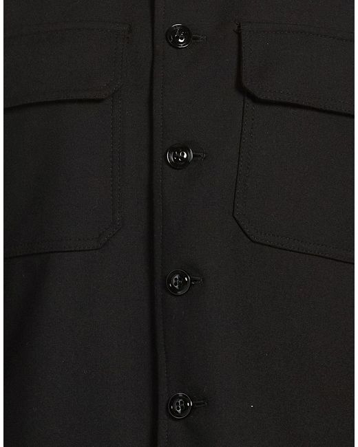 Brian Dales Black Jacket Wool, Polyester for men