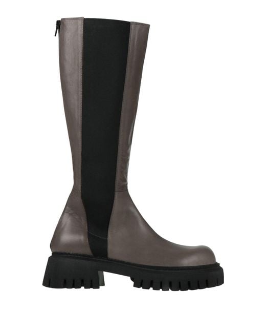 POESIE VENEZIANE Black Boot Leather