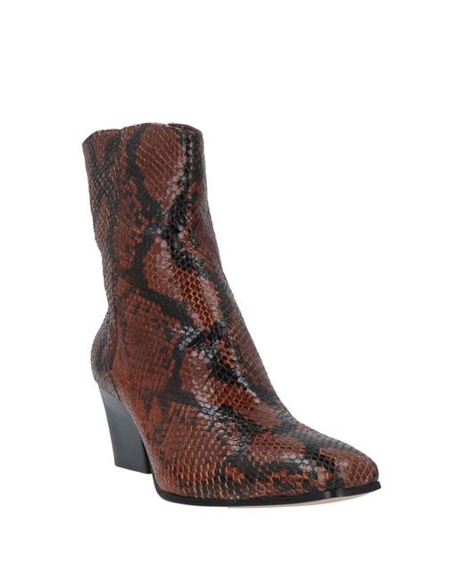 Pomme D'or Brown Ankle Boots