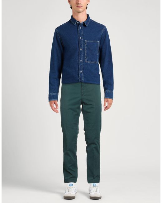 Drumohr Blue Pants Cotton, Elastane for men