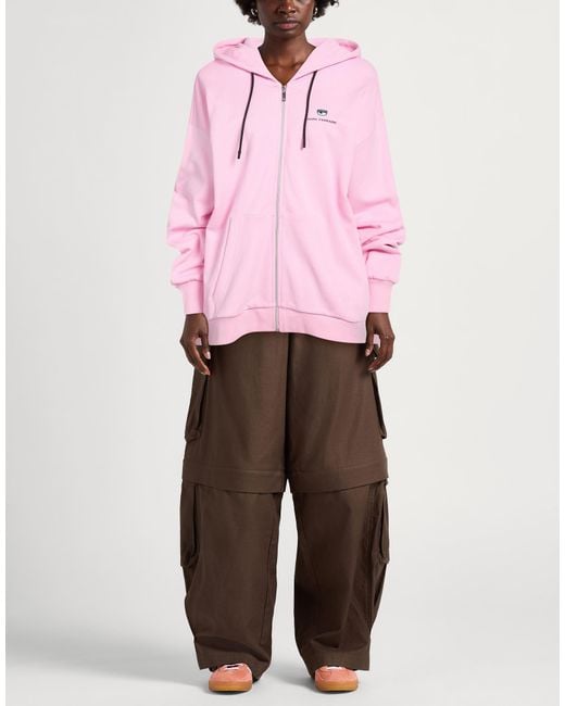 Chiara Ferragni Pink Sweatshirt