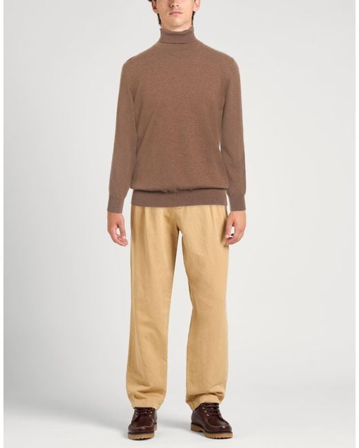 Kangra Brown Camel Turtleneck Wool for men