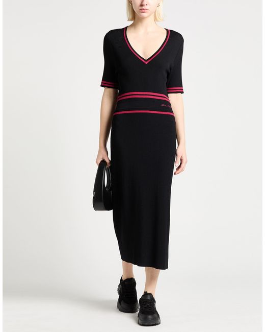 Karl Lagerfeld Black Midi Dresses