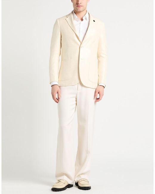 Lardini Natural Blazer Silk for men