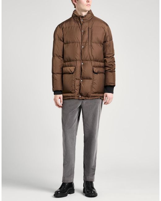 Aspesi Brown Puffers for men