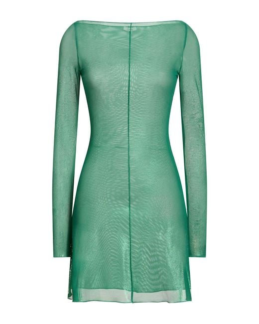 Oseree Green Mini Dress Polyamide, Elastane