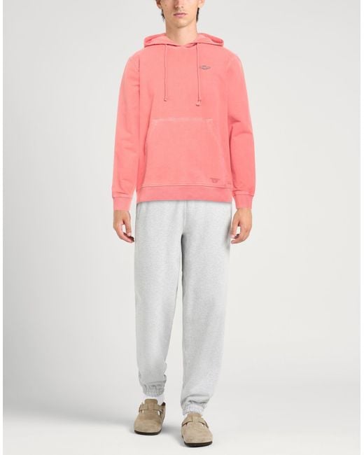 Aeronautica Militare Pink Coral Sweatshirt Cotton, Elastane for men