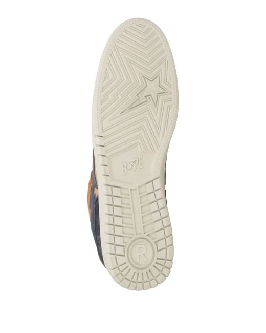 A Bathing Ape Brown Sneakers Leather for men
