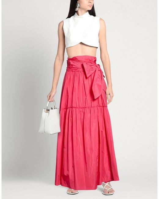 Douuod Pink Maxi Skirts