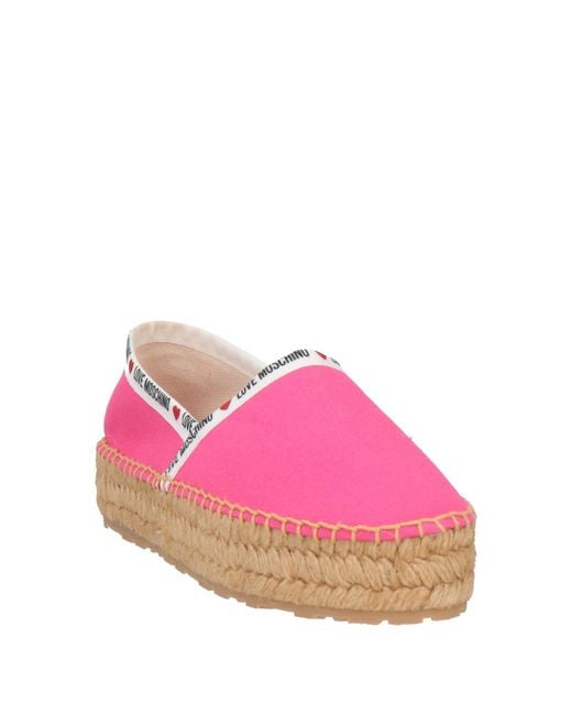 Love Moschino Pink Espadrilles