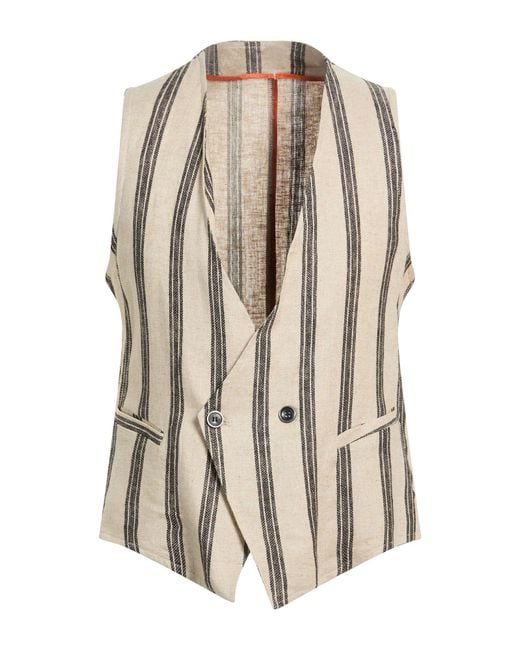 OVER/D White Tailored Vests for men
