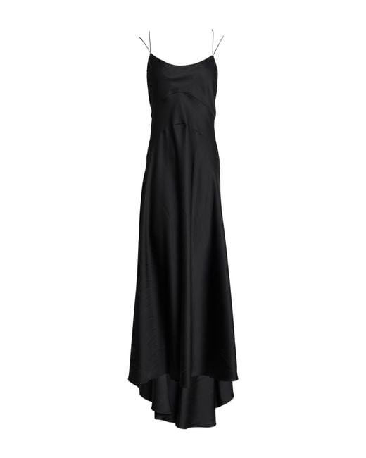 Philosophy Di Lorenzo Serafini Black Maxi Dress Polyester