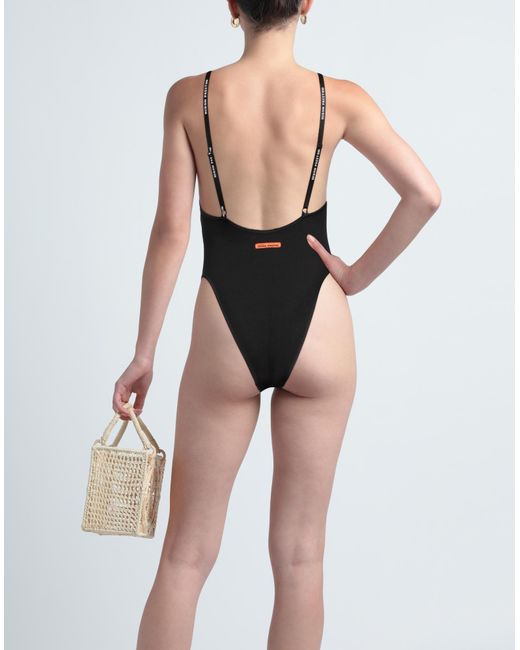 Heron Preston Black One-piece Swimsuit
