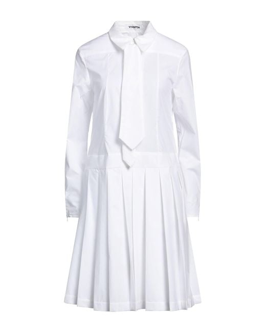 Vestido midi Vivetta de color White
