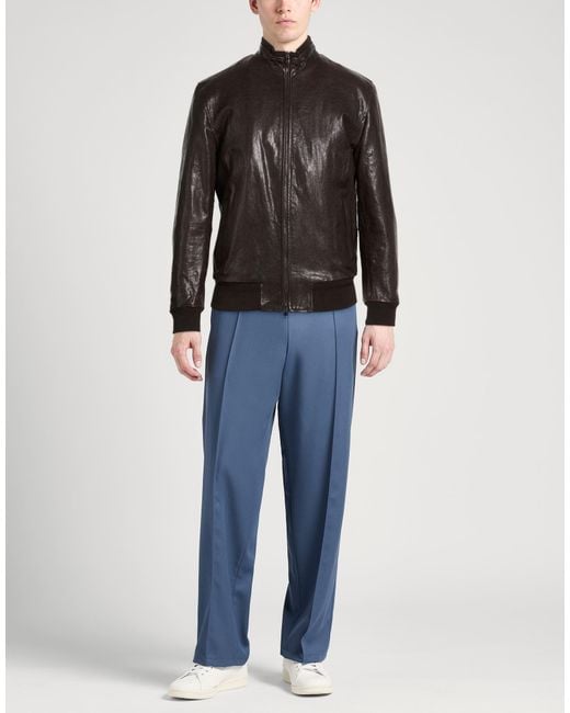 Barba Napoli Black Jacket Leather for men