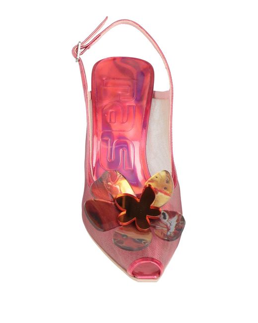 Ras Pink Fuchsia Sandals Textile Fibers, Leather