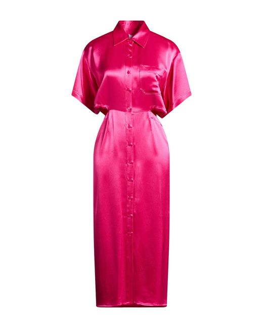 Isabelle Blanche Pink Midi Dresses