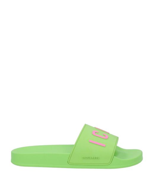 DSquared² Green Sandals Textile Fibers for men