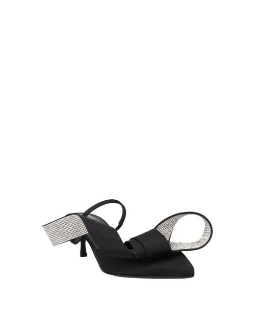 Sergio Rossi Black Pumps Textile Fibers