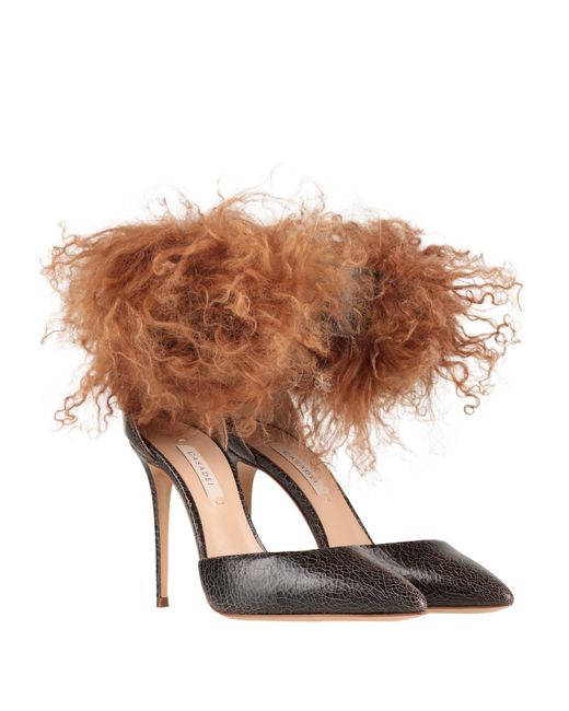 Casadei Brown Dark Sandals Wool