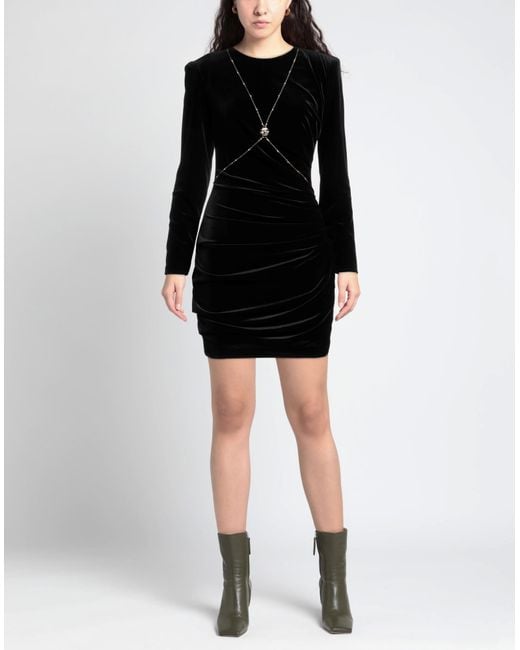 Elisabetta Franchi Black Short Dress