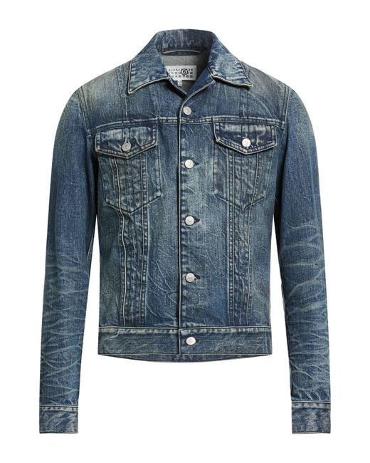 MM6 by Maison Margiela Blue Denim Outerwear for men