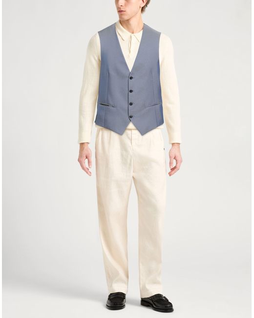 Pal Zileri Blue Light Tailored Vest Polyester for men