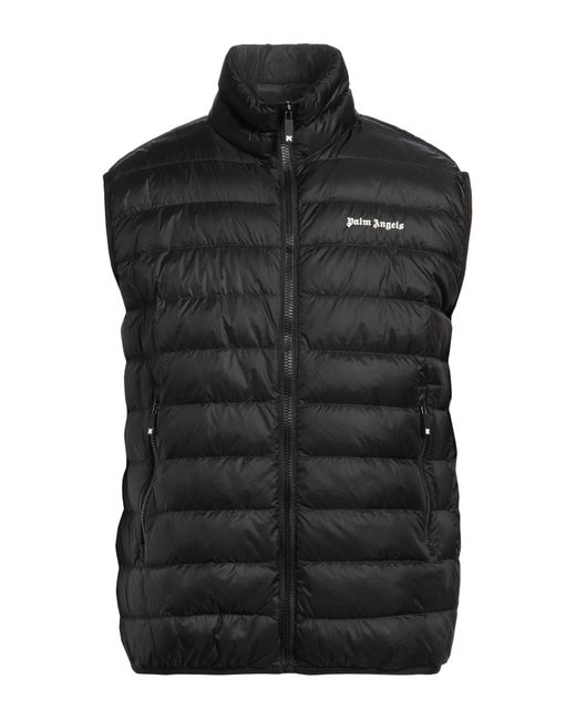 Palm Angels Black Vest Polyamide, Polyester for men