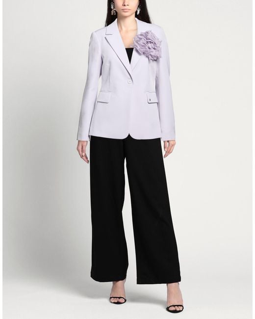 Please Purple Blazer Polyester, Elastane