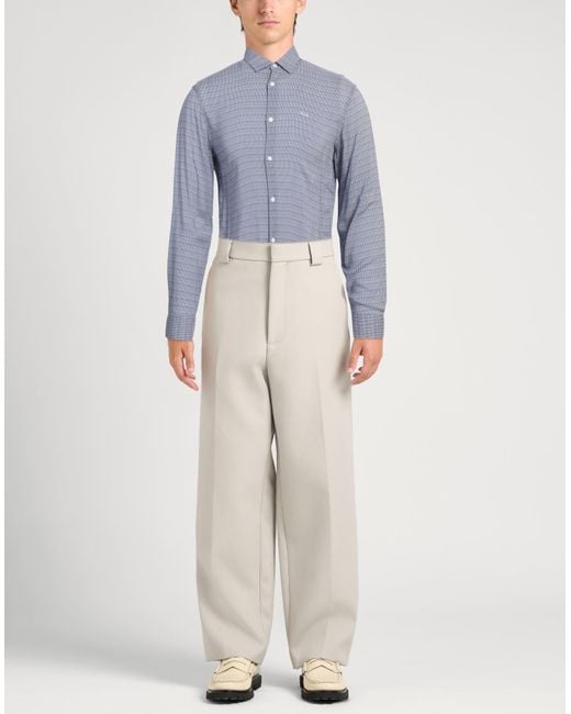 ARMANI EXCHANGE Blue Shirt Viscose for men