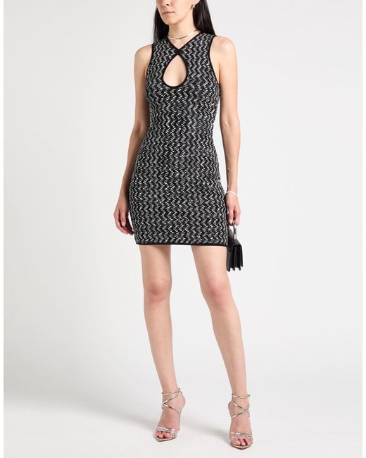 Missoni Black Mini Dress Viscose, Polyamide, Polyester, Elastane