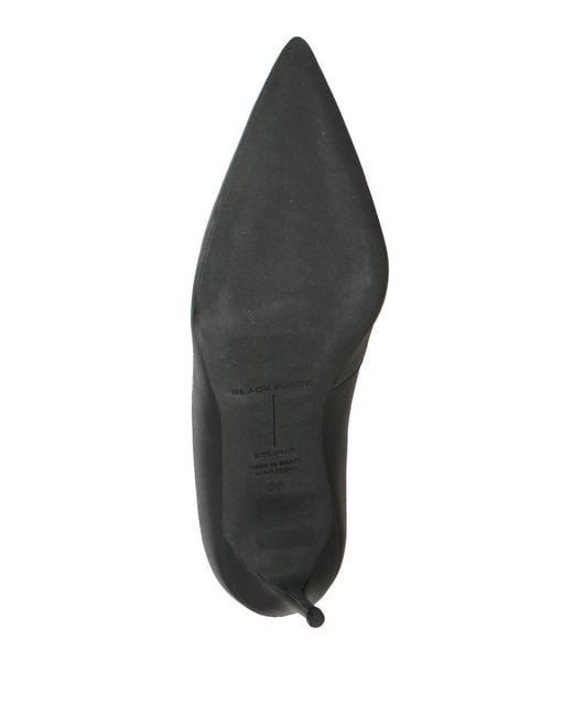 Black Suede Studio Black Pumps Leather