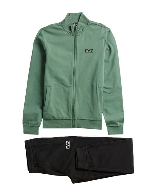EA7 Green Tracksuit Cotton for men