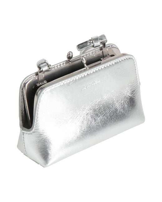 Jil Sander Gray Cross-Body Bag Cow Leather