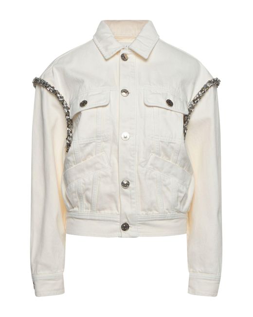 Sandro Denim Outerwear in Ivory (White 