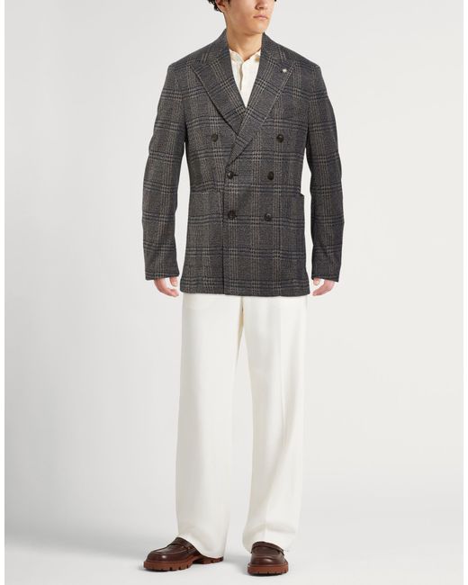 Manuel Ritz Gray Blazer for men
