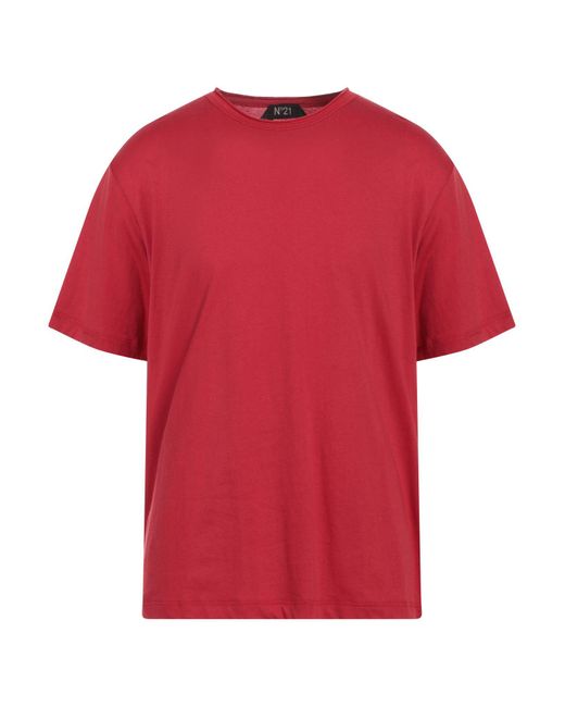 N°21 Red T-shirt for men