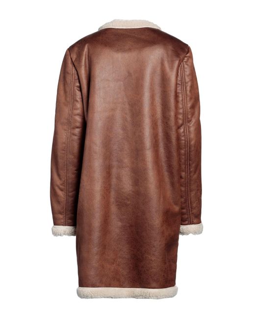 Cappotto Senza Bavero di DSquared² in Brown
