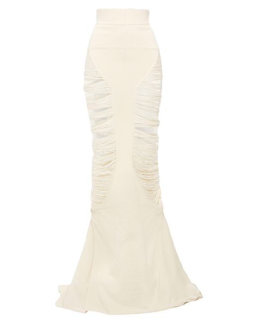 Rick Owens White Maxi Skirts