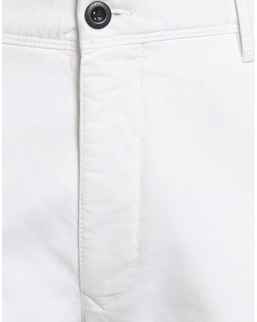 Incotex White Trouser for men
