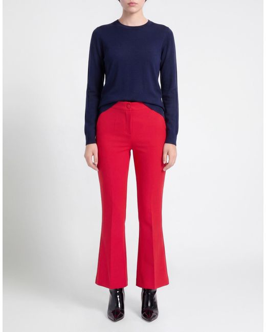 Liu Jo Red Pants Polyester, Elastane